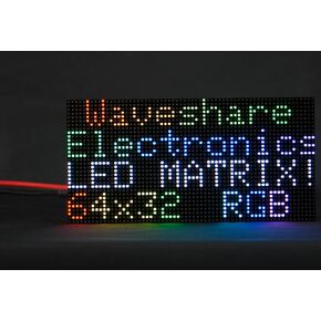64x32 2048 RGB Full Color LED Matrix Panel 2.5mm Pitch P2.5, Display Text/Colorful Image/Animation Adjustable Brightness Chainable Design,Compatible with Raspberry Pi / Raspberry Pi Pico / ESP32