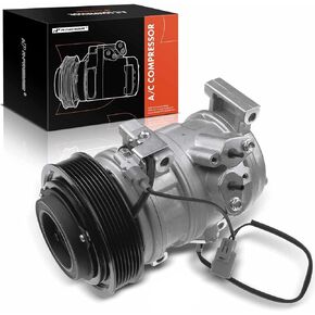 A-Premium A/C Compressor with Clutch Compatible with Toyota RAV4 2.0L 2.4L 2001-2005, Sport Utility