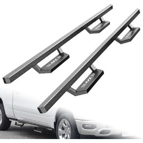 KYX Running Boards & Steps Nerf Bars Fit for 2007-2019 Chevy Silverado/Sierra 2500HD/3500HD Crew Cab, A Pair 6 inch Car Door Side Steps Nerf Bars Truck Boards Step Rails in Saudi Arabia