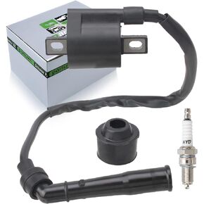 partszen Ignition Coil Saprk Plug for Kawasaki KFX 400 Yamaha YXR660 Grizzly Raptor 660R Rhino 660 Big Bear 400 Suzuki DRZ400S DRZ400E DRZ400SM Vinson 500 ATV
