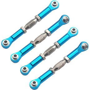 4Pack ShareGoo Aluminum Alloy RC Turnbuckle Rod Steering Linkage Servo Link Pull Rod Tie Rod 62mm-75mm Compatible with Redcat Volcano EPX HPI HSP 94111 1/10 RC Car Monster Truck