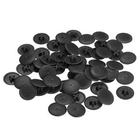 uxcell Screw Cap Covers, 120pcs 16.7x4.3mm Plastic Screw Decoration Cover for Phillips Cam Fitting Nut Self-Tapping Screw, Beige