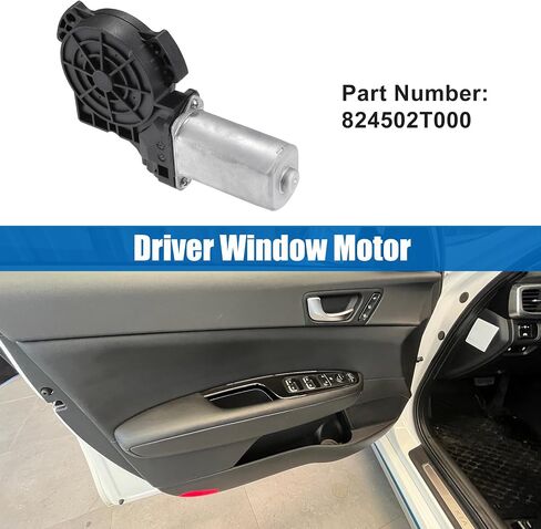 ACROPIX Front Left Door Window Regulator Motor without Auto Up Fit for Kia Optima 2011-2015 No.824502T000 - Pack of 1 in Saudi Arabia