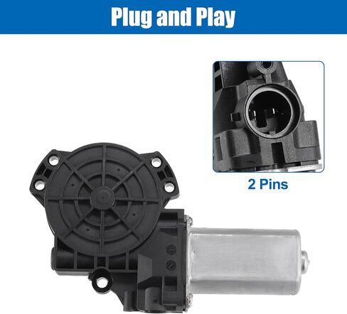 ACROPIX Front Left Door Window Regulator Motor without Auto Up Fit for Kia Optima 2011-2015 No.824502T000 - Pack of 1 in Saudi Arabia