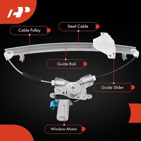 A-Premium Power Window Regulator with Motor Replacement for Kia Optima Magentis Hyundai Sonata 1999-2006 Front Left Driver Side in Saudi Arabia