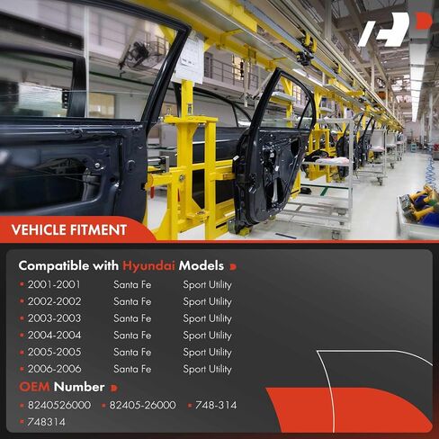 منظم نوافذ كهربائي ممتاز مع استبدال المحرك لشركة Hyundai Santa Fe 2001-2006 أمامي يسار in Kuwait