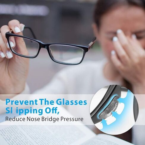Eyeglass Nose Pads, Stick on Anti-Slip Soft Silicone Adhesive Nose Pads for Kids Adults Glasses Eyeglasses Sunglasses 12 Pairs in Saudi Arabia