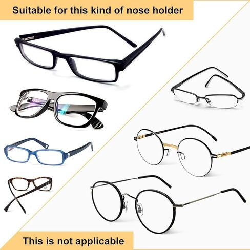 Eyeglass Nose Pads, Stick on Anti-Slip Soft Silicone Adhesive Nose Pads for Kids Adults Glasses Eyeglasses Sunglasses 12 Pairs in Saudi Arabia