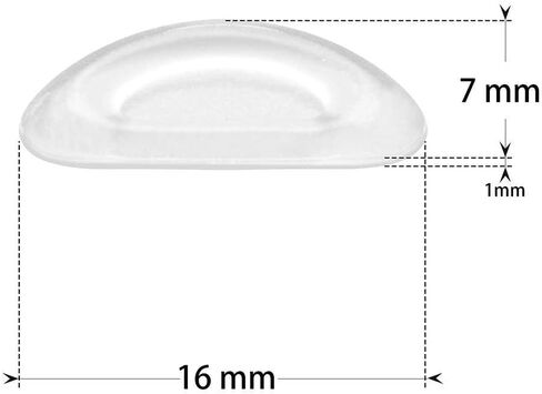 Eyeglass Nose Pads, Stick on Anti-Slip Soft Silicone Adhesive Nose Pads for Kids Adults Glasses Eyeglasses Sunglasses 12 Pairs in Saudi Arabia