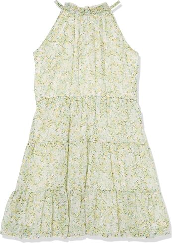 Speechless Girls' Halter Neck Fit and Flare Ruffled Party Dress in Saudi Arabia