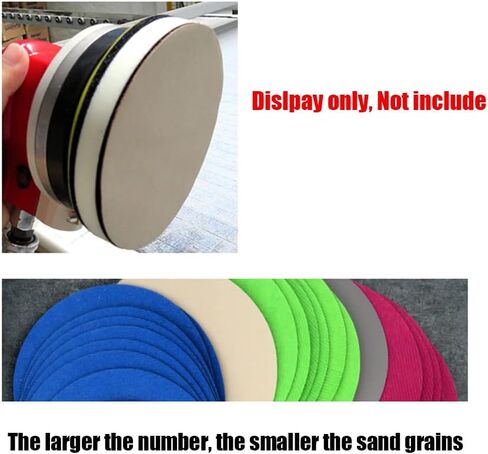 Mix Grit Set Water Wet Dry Grinding Abrasive Paper 7inch 180mm Grit 800-3000 Sanding Discs Hook Loop Sandpaper Round Sandpaper Disk Sand Sheet 20pcs/Lot in Saudi Arabia