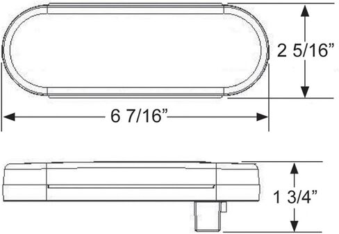 Blazer International C562ATM 6" LED Oval Turn/Park Light, Amber in Saudi Arabia