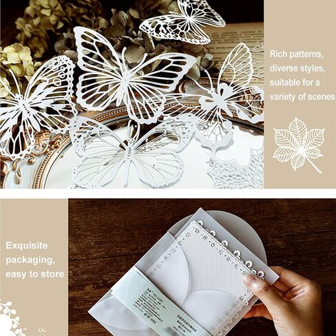 الجمالية القصاصات ورقة الدانتيل 40pcs، خمر الصور القصاصات ورقة الزخرفية القواطع للوازم مجلة غير المرغوب فيه، مجلة رصاصة، صنع بطاقة، DIY ألبوم الحرف مخططي القصاصات الزينة in Kuwait