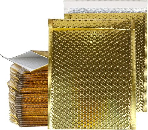 9.5x14.5 Bubble Mailer 30 Packs Gold Mailing Envelopes Padded Self Seal Poly Bubble Mailers #4 Bubble Envelopes Mailer Bag, Waterproof Shipping Envelopes By STARVAST in Kuwait