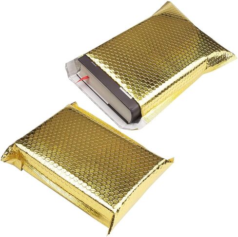 9.5x14.5 Bubble Mailer 30 Packs Gold Mailing Envelopes Padded Self Seal Poly Bubble Mailers #4 Bubble Envelopes Mailer Bag, Waterproof Shipping Envelopes By STARVAST in Kuwait