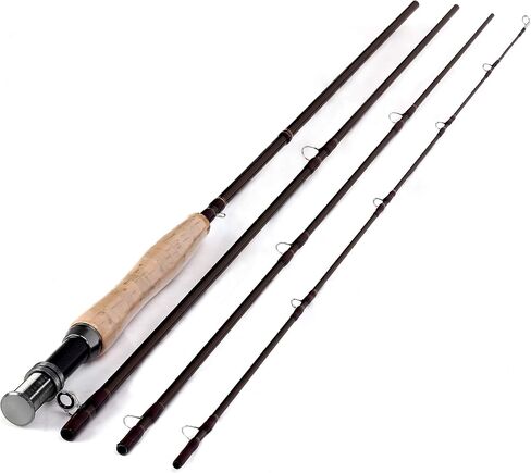 9ft 10ft Fly Fishing Rod 4 Sections 3-4wt 5-6wt Fly Rod Carbon Fiber Blanks Light Weight Medium Fast Action Cork Grip in Kuwait