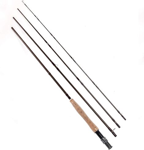 9ft 10ft Fly Fishing Rod 4 Sections 3-4wt 5-6wt Fly Rod Carbon Fiber Blanks Light Weight Medium Fast Action Cork Grip in Kuwait