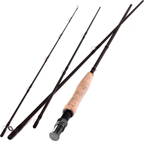 9ft 10ft Fly Fishing Rod 4 Sections 3-4wt 5-6wt Fly Rod Carbon Fiber Blanks Light Weight Medium Fast Action Cork Grip in Kuwait