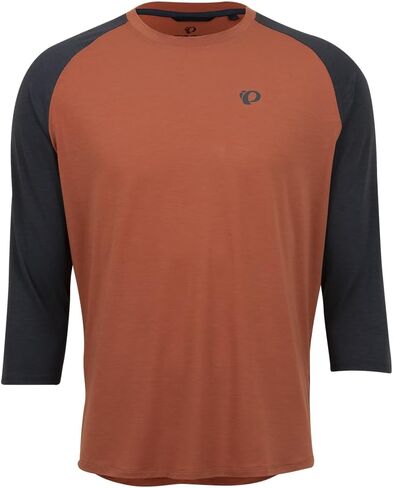 قميص PEARL IZUMI للرجال Canyon Merino بأكمام 3/4، جيرسي دراجة بأكمام قصيرة ماص للرطوبة، مقاس قياسي لركوب الدراجات in Saudi Arabia