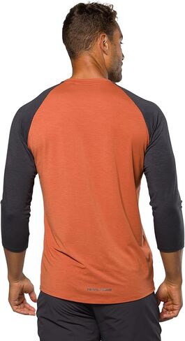 قميص PEARL IZUMI للرجال Canyon Merino بأكمام 3/4، جيرسي دراجة بأكمام قصيرة ماص للرطوبة، مقاس قياسي لركوب الدراجات in Saudi Arabia