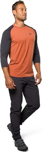 قميص PEARL IZUMI للرجال Canyon Merino بأكمام 3/4، جيرسي دراجة بأكمام قصيرة ماص للرطوبة، مقاس قياسي لركوب الدراجات in Saudi Arabia