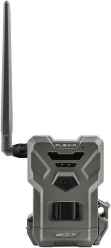 كاميرا SPYPOINT FLEX-M الخلوية | أفضل قيمة في ملحقات الصيد | لا حاجة إلى واي فاي وتمكين نظام تحديد المواقع العالمي (GPS) | رؤية ليلية | اتصال LTE ثنائي الشريحة | IP65 مقاوم للماء | صور بدقة 28 ميجابكسل، مقاطع فيديو بدقة 720 بكسل + صوت in Saudi Arabia