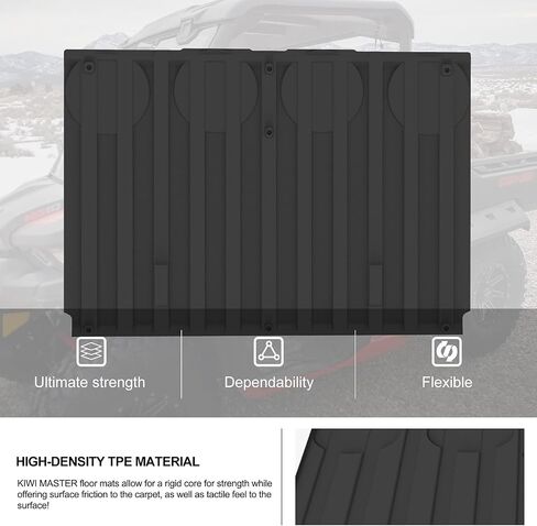 KIWI MASTER Bed Liner Mat Compatible for 2016-2024 Can-Am Defender Accessories All Weather Rear Cargo Trunk Liner TPE Slush Mats Black in Saudi Arabia