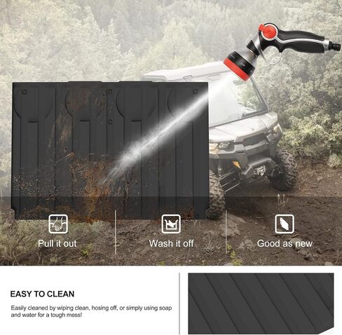 KIWI MASTER Bed Liner Mat Compatible for 2016-2024 Can-Am Defender Accessories All Weather Rear Cargo Trunk Liner TPE Slush Mats Black in Saudi Arabia