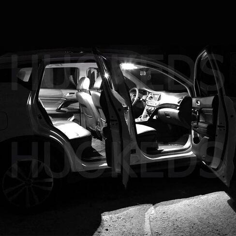 HUOKEDS 6 قطع من مصابيح LED الداخلية سيفيك البيضاء لـ 2006-2015 هوندا سيفيك 6000K حزمة مصابيح LED داخلية بيضاء فائقة السطوع + أداة تركيب in Kuwait