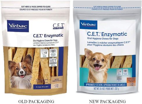 Virbac C.E.T. Enzymatic Oral Hygiene Chews, Small Dog, 30 Count,Beef,0.65 pounds in Saudi Arabia