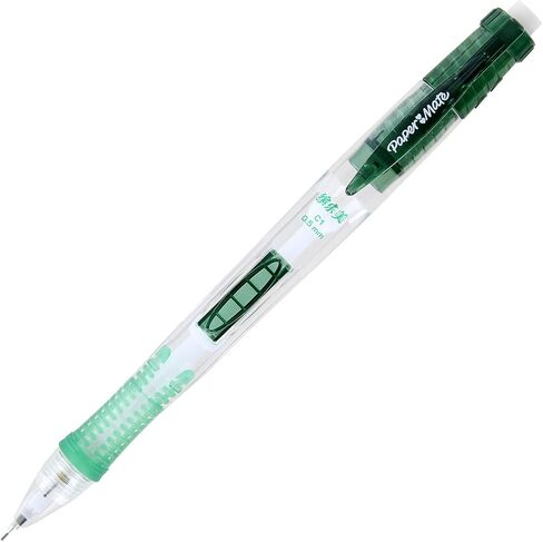 قلم رصاص ميكانيكي Clear Point من Paper Mate، 0.5 مم، أسطوانة خضراء، عدد 12 (مجمّع) in Saudi Arabia