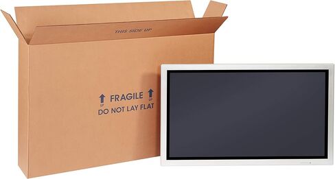 Aviditi 28620FPFOL Flat Panel TV Corrugated Cardboard Box 28" L x 6" W x 20" H, Kraft, for Shipping, Packing and Moving (Pack of 5) in Saudi Arabia