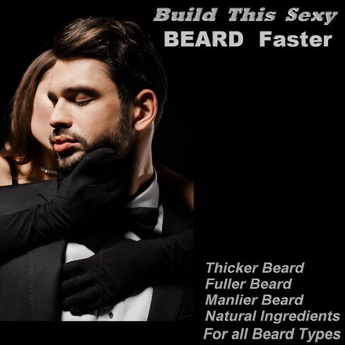 BEARDY Thick Beard Growth Vitamins for Men, B7 Biotin 10000 mcg, Keratin, Collagen, Silica, and 36 More. Grow Beard Thicker, Stronger. Facial Hair Growth Treatment. 60 Tablets in Saudi Arabia