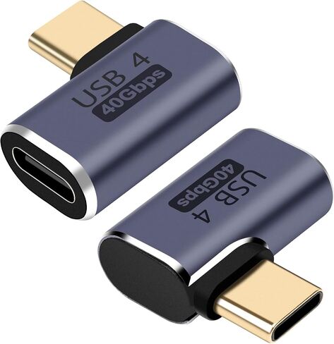 USB-C 2 Pack, 40Gbps Adapter (Male to Female), USB 4.0 Compatible with Samsung, MacBook and More in Kuwait