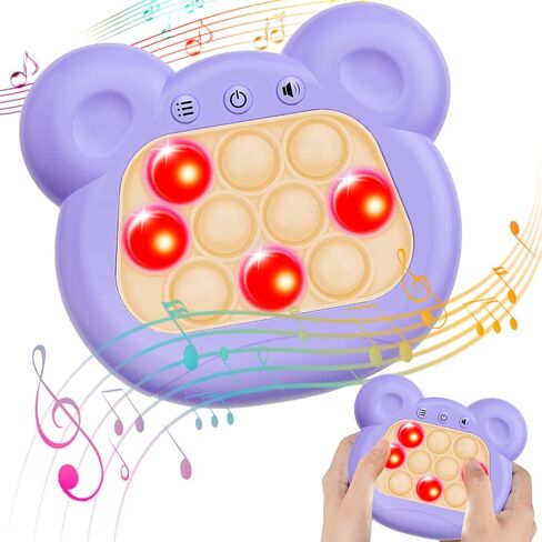 Fast Push Bubble Game, Light-up Pop Game Fidget Toys for Kids and Adults, Electronic Handheld Games, Stress Relief Toys for 6 7 8 9 Year Old Boys & Girls (Green) in Saudi Arabia