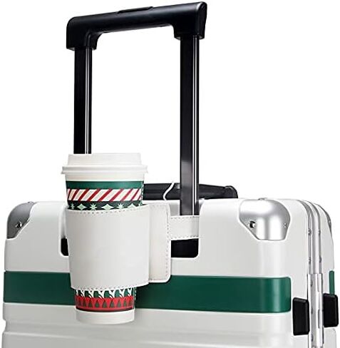 حامل أكواب الأمتعة (قطعتين)، يد حرة للشرب، يناسب مقابض الحقيبة، مناسب لظهر مقعد السيارة، حجم قابل للتعديل يناسب مجموعة متنوعة من السيناريوهات in Kuwait