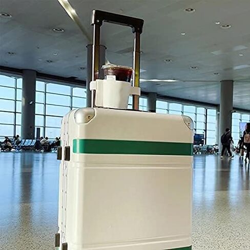 حامل أكواب الأمتعة (قطعتين)، يد حرة للشرب، يناسب مقابض الحقيبة، مناسب لظهر مقعد السيارة، حجم قابل للتعديل يناسب مجموعة متنوعة من السيناريوهات in Kuwait