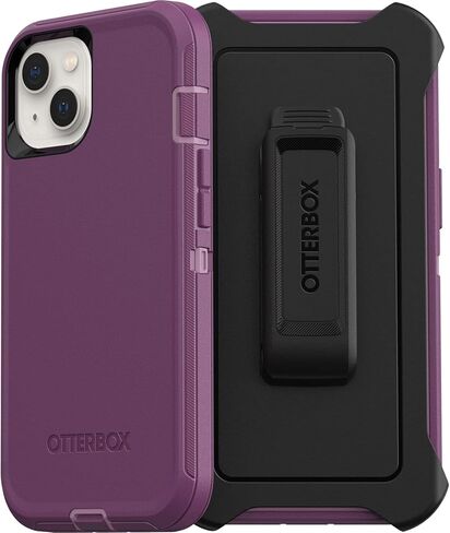 حافظة OtterBox Defender Series بدون شاشة لهاتف iPhone 13 (فقط) - يتضمن مشبك الحافظة - عبوة غير قابلة للبيع بالتجزئة - أسود in Kuwait