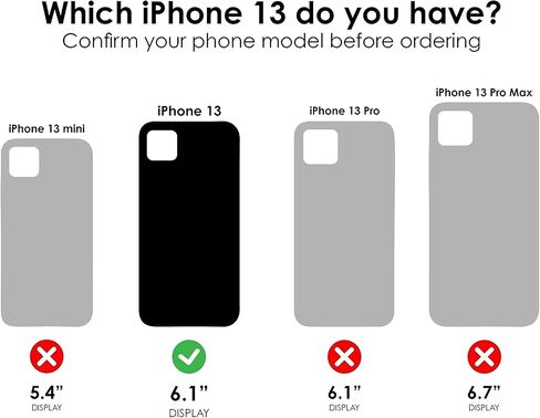 حافظة OtterBox Defender Series بدون شاشة لهاتف iPhone 13 (فقط) - يتضمن مشبك الحافظة - عبوة غير قابلة للبيع بالتجزئة - أسود in Kuwait
