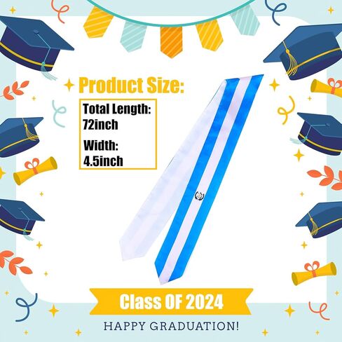 TangFee غواتيمالا والولايات المتحدة الأمريكية العلم سرق التخرج، وشاح التخرج للطلاب الغواتيماليين الدوليين in Kuwait
