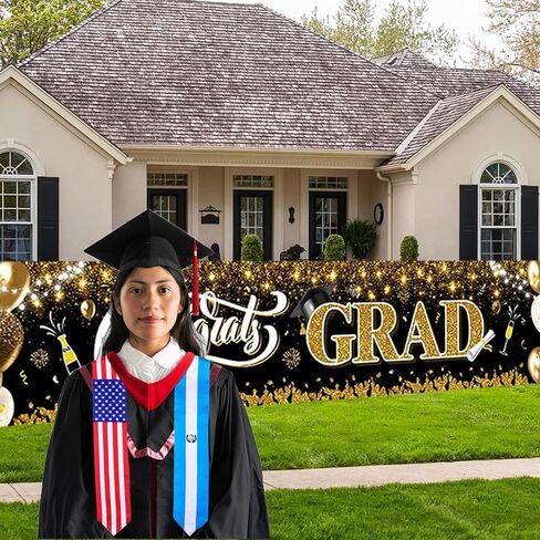 TangFee غواتيمالا والولايات المتحدة الأمريكية العلم سرق التخرج، وشاح التخرج للطلاب الغواتيماليين الدوليين in Kuwait