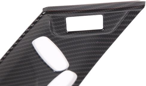 JONKOKO 2 قطعة غطاء ديكور لوحة تعديل المقعد الكهربائي لجاكوار F-Type 2013-2024 مقعد السيارة تعديل زر تبديل الإطار الملحقات الداخلية (ألياف الكربون) in Kuwait