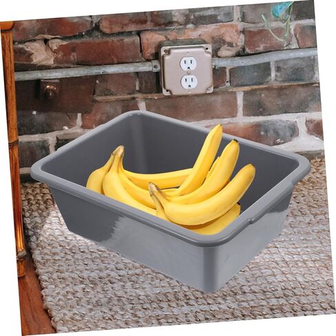 Zerodeko Foot Bath Basin White Storage Bins Washing Basin Tub Utility Bus Tubs Food Service Tub Dish Pan Bus Tub for Restaurant Storage Tub Multifunction Plastic Dishwashing Box in Saudi Arabia