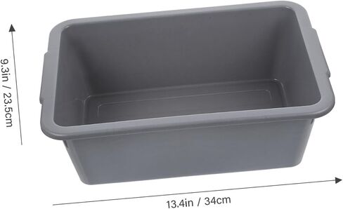 Zerodeko Foot Bath Basin White Storage Bins Washing Basin Tub Utility Bus Tubs Food Service Tub Dish Pan Bus Tub for Restaurant Storage Tub Multifunction Plastic Dishwashing Box in Saudi Arabia