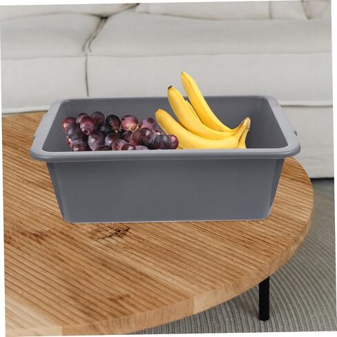 Zerodeko Foot Bath Basin White Storage Bins Washing Basin Tub Utility Bus Tubs Food Service Tub Dish Pan Bus Tub for Restaurant Storage Tub Multifunction Plastic Dishwashing Box in Saudi Arabia