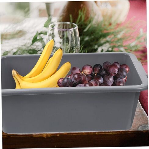 Zerodeko Foot Bath Basin White Storage Bins Washing Basin Tub Utility Bus Tubs Food Service Tub Dish Pan Bus Tub for Restaurant Storage Tub Multifunction Plastic Dishwashing Box in Saudi Arabia