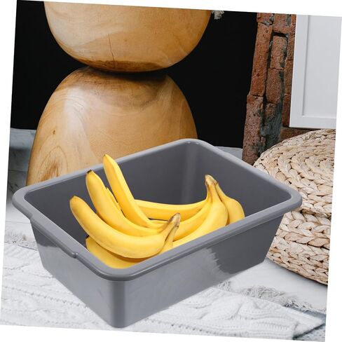 Zerodeko Foot Bath Basin White Storage Bins Washing Basin Tub Utility Bus Tubs Food Service Tub Dish Pan Bus Tub for Restaurant Storage Tub Multifunction Plastic Dishwashing Box in Saudi Arabia