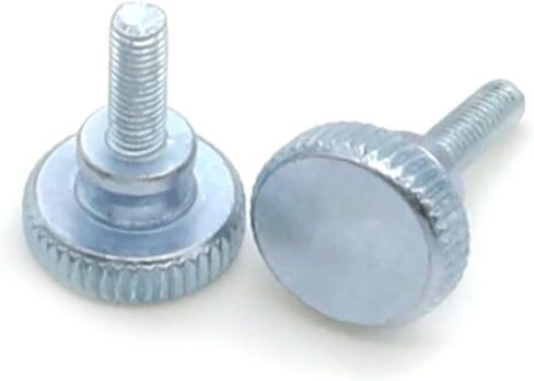 50 Pcs M3X10mm Flat Knurled Head Fully Threaded Thumb Screws Bolts Fastener, Thumbscrew Grip Knobs Thumb Screws in Saudi Arabia