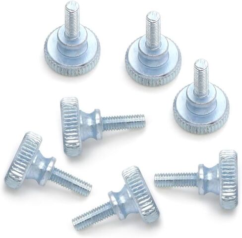 50 Pcs M3X10mm Flat Knurled Head Fully Threaded Thumb Screws Bolts Fastener, Thumbscrew Grip Knobs Thumb Screws in Saudi Arabia