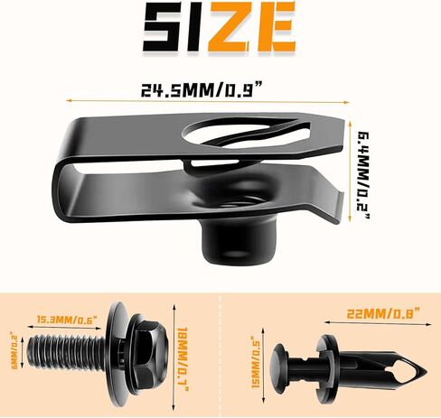 yeshma 35pcs المحرك تحت غطاء سبلاش درع الحرس الجسم البراغي الوفير الحاجز بطانة دفع التجنيب السحابة برشام كليب مقذوف u-المكسرات متوافق مع نيسان إنفينيتي g35 g37 FX35 FX45 EX35 370Z 350Z in Kuwait